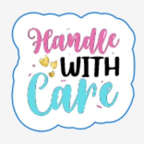 HANDMADE with Care Custom Stickers 50 Count - Picture 1 of 4